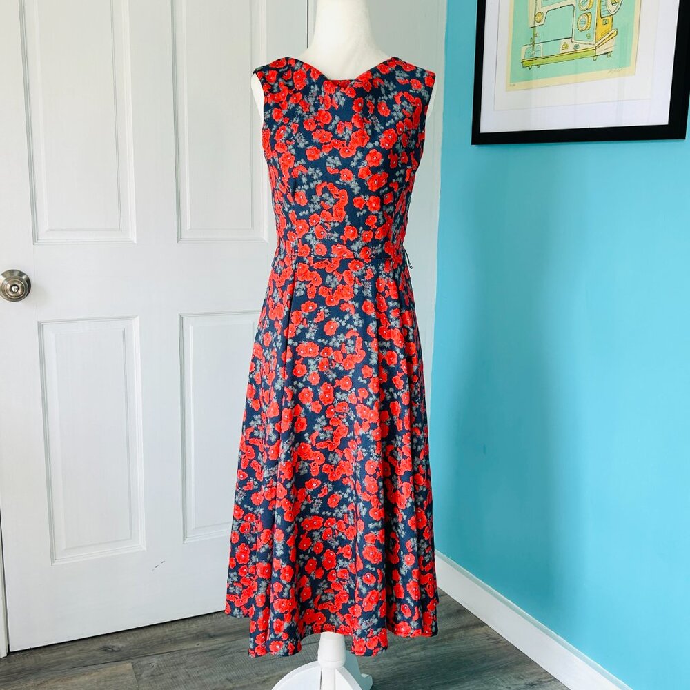 NEW with TAGS Eva Franco Zinta Dress in Red Poppy (size 2)